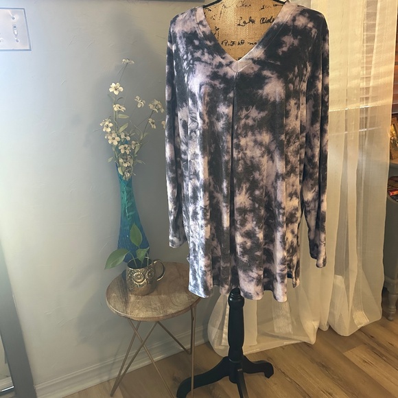 Women's Long Sleeve Westbound Pullover Shirt Top Blouse Size 3X V Neck - Picture 1 of 5